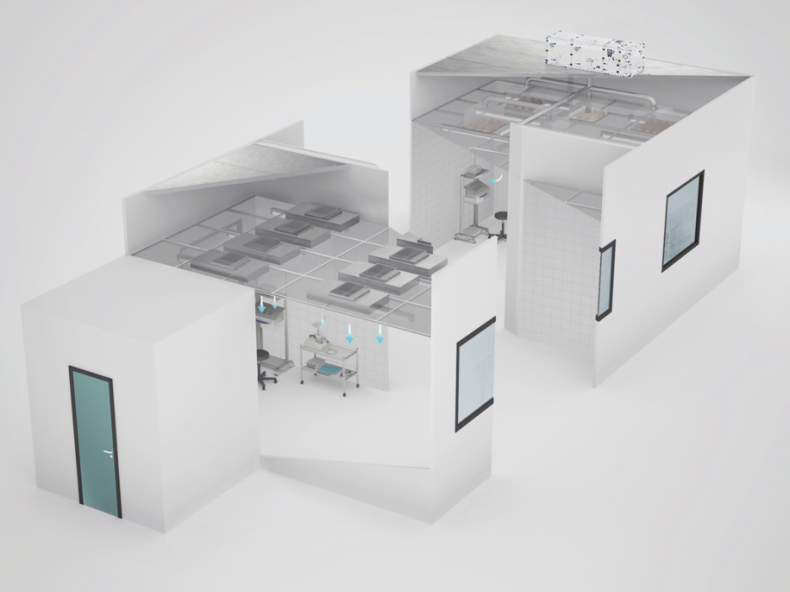 Salle Blanche laminaire Courtois