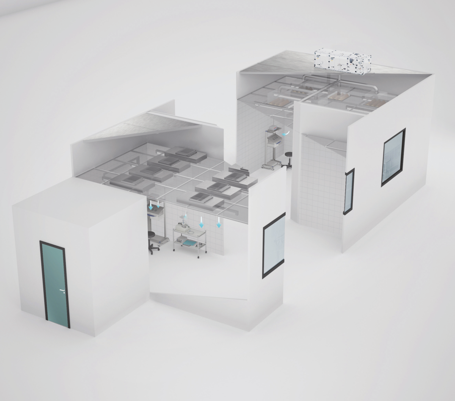 Salle Blanche laminaire Courtois